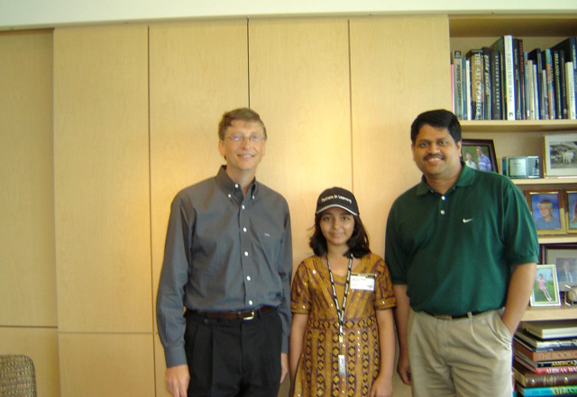 Arfa with Bill Gates