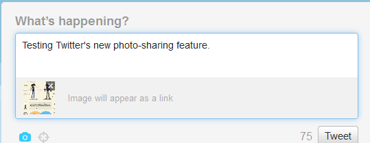 Twitter Photo-sharing Testing Feature