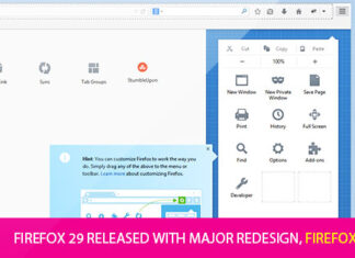 Firefox 29 Released With Major Redesign, Firefox Account Integration Firefox 29