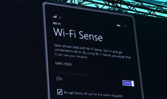 Windows Phone 8.1 WiFi Sense