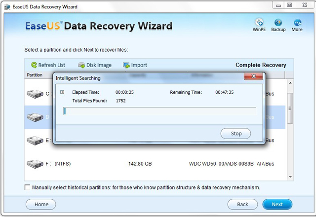 EaseUS Recovery Wizard