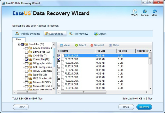 EaseUS Recovery Wizard