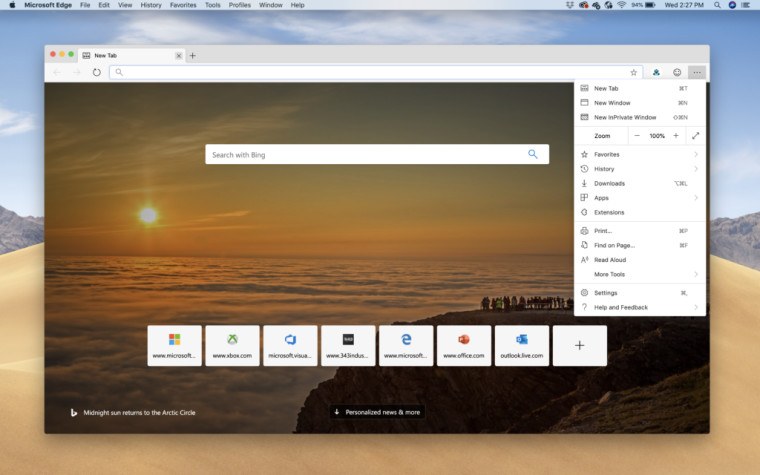 Microsoft Edge for MacOS